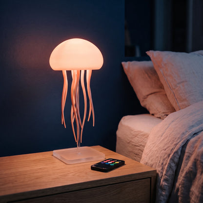 SEC | regalo - Aurelume lamp on a nightstand next to the bed